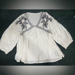 White Top with Black Detailing